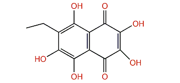 2-Ethyl-3,5,6,7,8-pentahydroxy-1,4-naphthoquinone